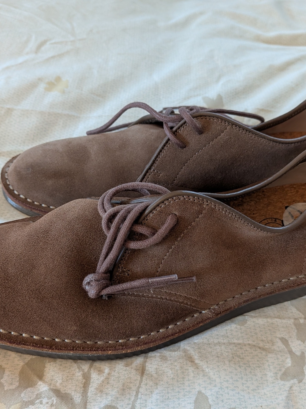 Clarks Brown Suede Darning Walk Shoe Box